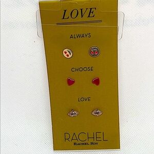 Cute emoji earring set